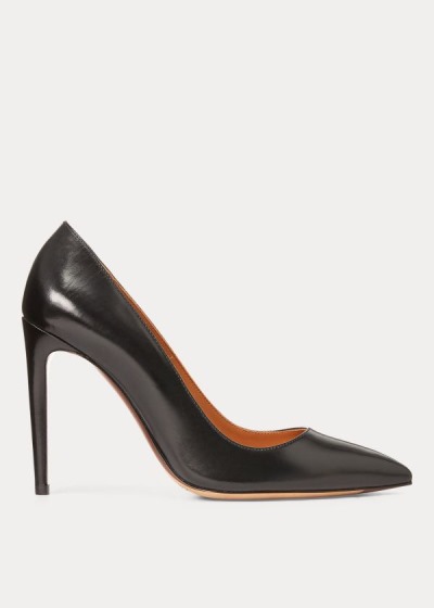 Bombas Ralph Lauren Mujer Negros - Celia Calfskin - ASUXB3749